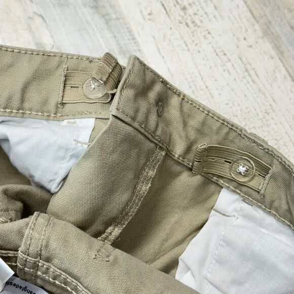 Carhartt Pants Youth Size 12 Brown Canvas Elastic Waist Straight Leg Chores Work - Picture 9 of 9